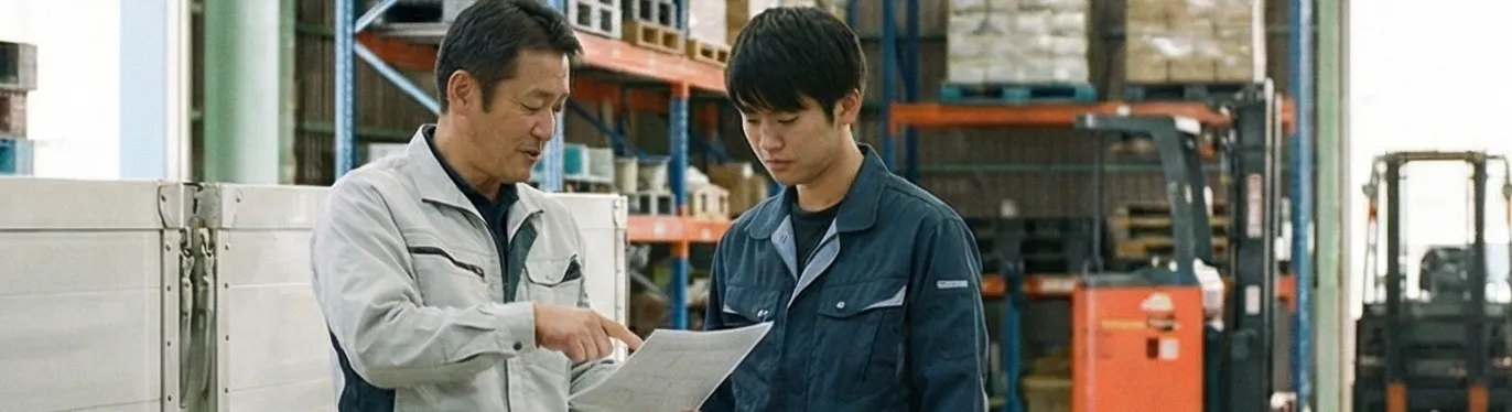 ドライバーの先輩後輩社員